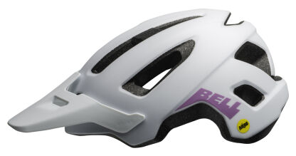 KASK ROWEROWY BELL NOMAD MATTE WHITE PURPLE 52-57CM